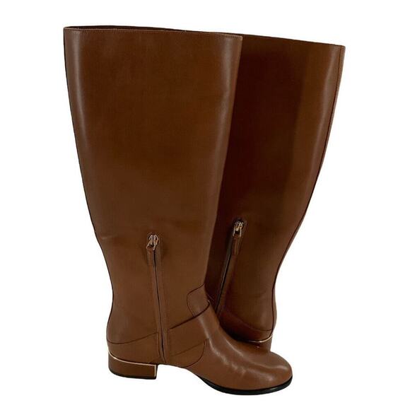 Tory Burch Boot Womens Size 8W Sofia Festival Buckle Side Zip Equestrian Riding - Picture 4 of 12